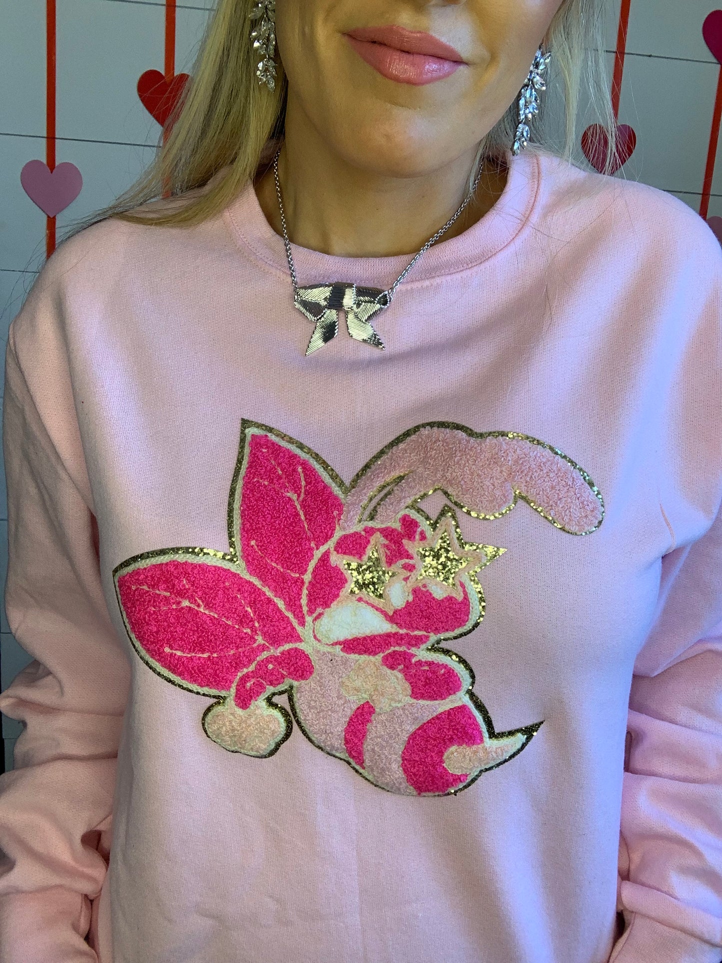 Preppy Pink Hornet Sweatshirt