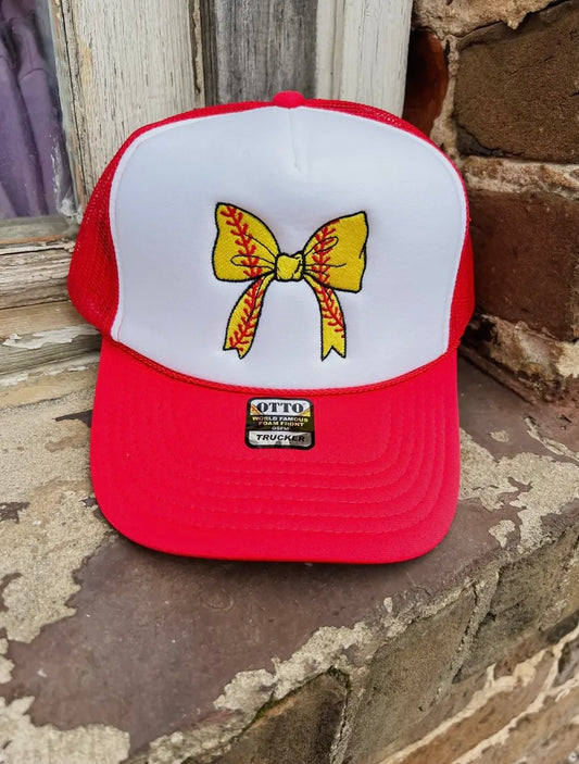 Bow Softball Trucker Hat