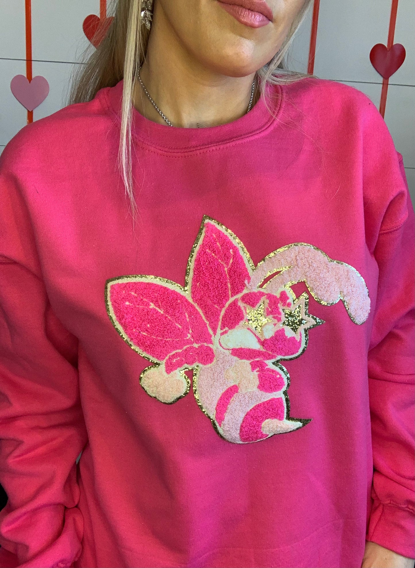 Preppy Pink Hornet Sweatshirt